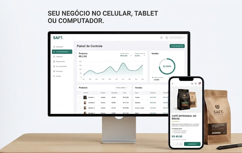 Sistemas SAFT em vários dispositivos